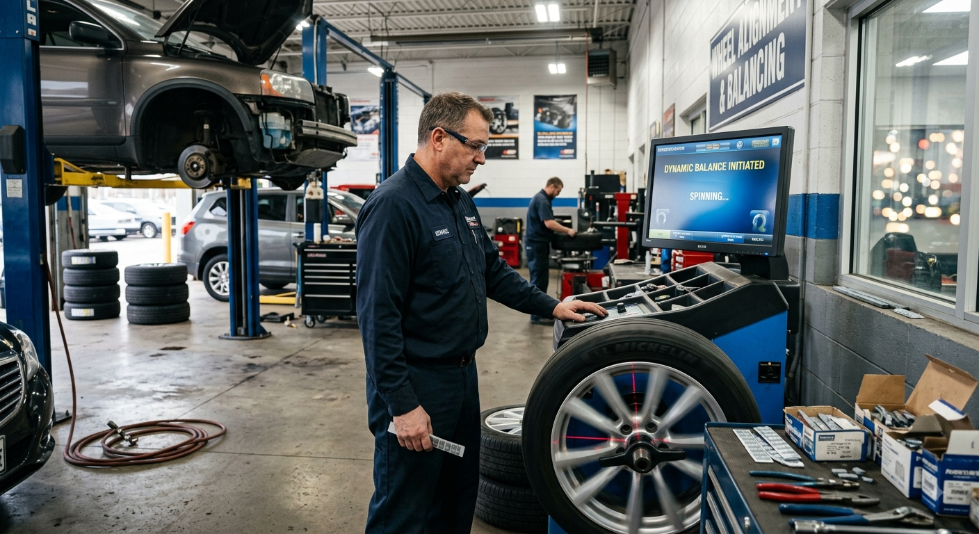 Wheel balancing Service Fairfax Virginia